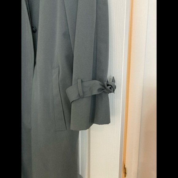 London Towne Women’s Bluish Gray trench w/removable lining & scarf.3x Host Pick🎉 - Picture 6 of 12